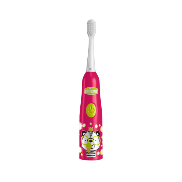 Chicco 12085000000 Escova Elétrica Panda Rosa 3A+