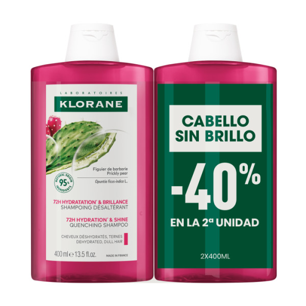 Klorane Capilar Champô Figo da India 400ml x2 -  50% de desconto na 2ª unidade