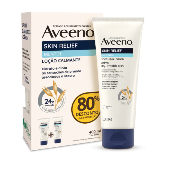 Aveeno Skin Relief Creme Mentol 200mL (x2 unidades) Promoção