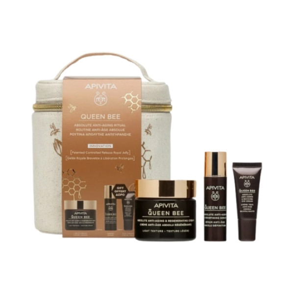 Apivita Queen Bee Creme Ligeiro + Oferta Serum + Olhos 25ml