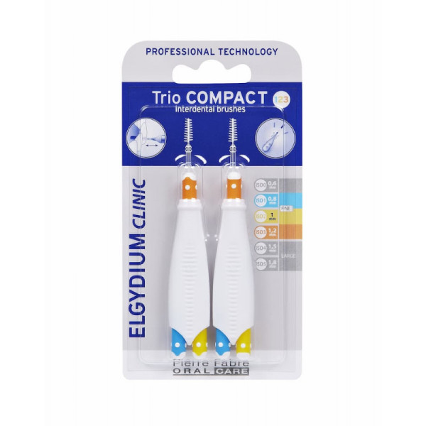 Elgydium Clinic Escovilhão TrioCompact Estreito/Misto (x2 unidades)