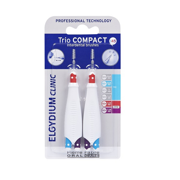 Elgydium Clinic Escovilhão Triocompact Espaços Largos (x2 unidades)