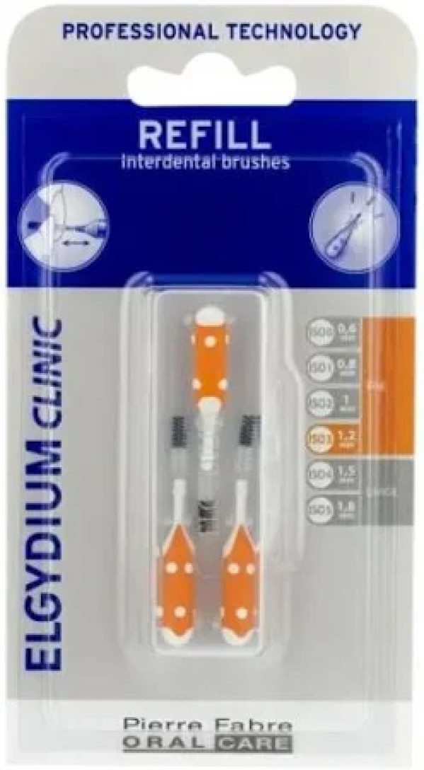 Elgydium Clinic Escovilhão Recarga Laranja (x3 unidades)