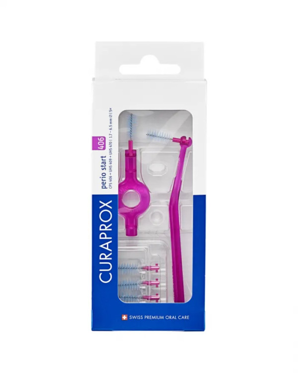 Curaprox Perio Plus Kit Escovilhão Interdental Cps 406 (x5 unidades) c/ Cabo Uhs 451