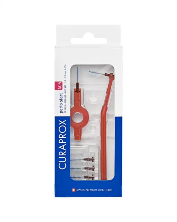Curaprox Perio Plus Kit Escovilhão Interdental Cps 405 (x5 unidades) Com Cabo Uhs 451