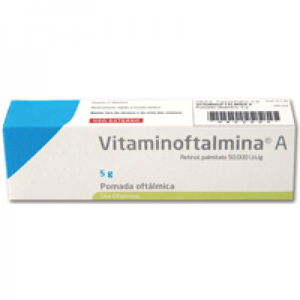 Vitaminoftalmina A, 27,5 mg/g pomada oftálmica - 5g