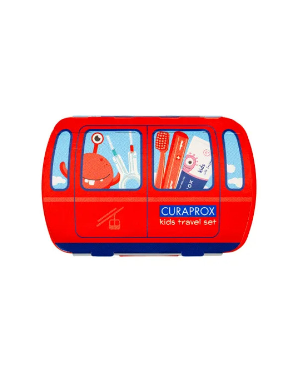 Curaprox Kids Kit Viagem Vermelho Curaprox Kids Kit Viagem Vermelho