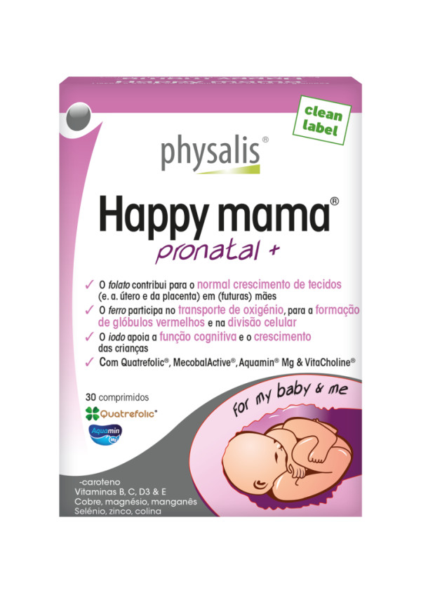 Physalis Happy Mama Pronatal+ 30 Comprimidos Physalis Happy Mama Pronatal+ 30 Comprimidos