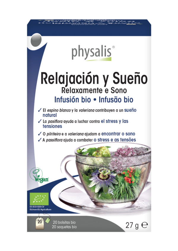 Physalis Relax&Sleep Infusão Bio (20 Saquetas) Physalis Relax&Sleep Infusão Bio (20 Saquetas)