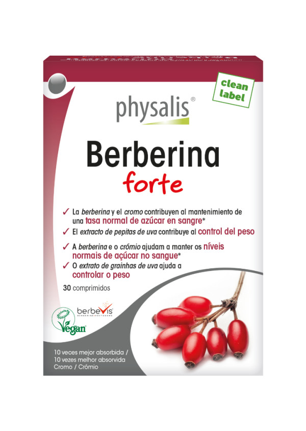 Physalis Berberine Forte 30 Comprimidos Physalis Berberine Forte 30 Comprimidos