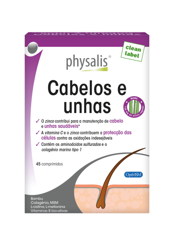 Physalis Cabelo E Unhas 45 Comprimidos Physalis Cabelo E Unhas 45 Comprimidos