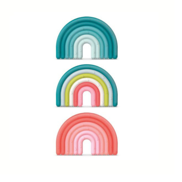 Suavinex Mordedor Didático Silicone Soft +0M Arco-Íris