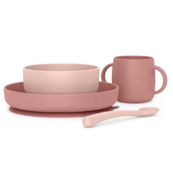 Suavinex Loiça Silicone Soft Flex Rosa +4M