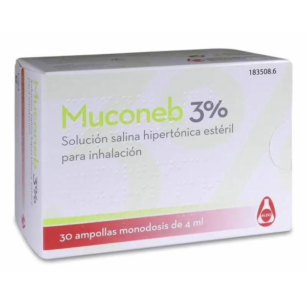 Muconeb 3% Solução Salina Hipertónica 4ml x (30 ampolas)