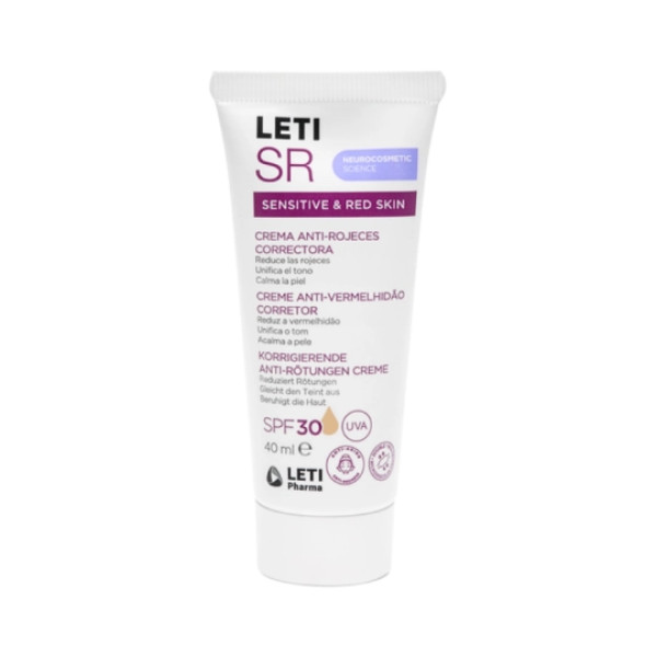 Leti Sr Creme Anti-Vermelhidão Corretor Spf30 40ml Leti Sr Creme Anti-Vermelhidão Corretor Spf30 40ml