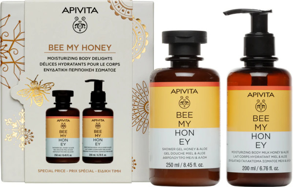 Apivita Bee My Honey Gel Banho 250ml + Leite Hidratante 200ml