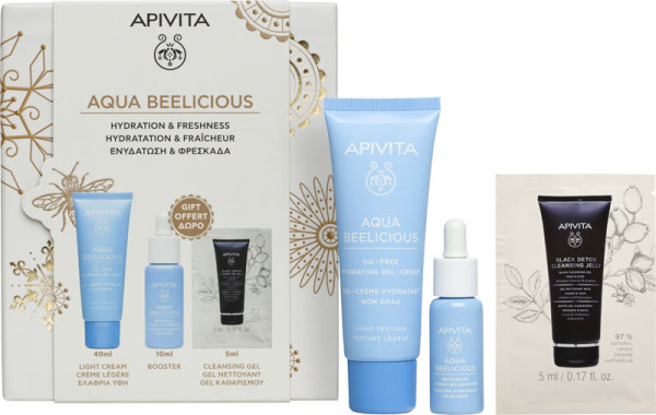 Apivita Aqua Bee Gel Creme + Oferta Booster 10ml + Gel Limpeza 5ml Apivita Aqua Bee Gel Creme + Oferta Booster 10ml + Gel Limpeza 5ml
