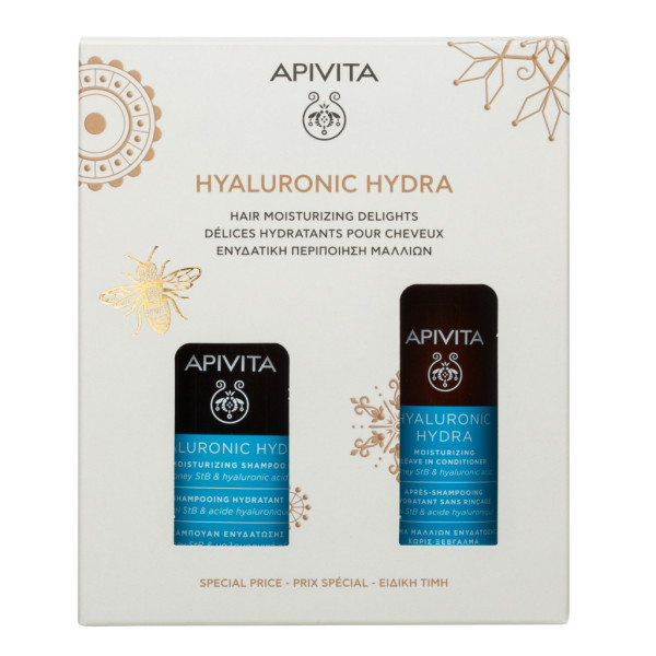 Apivita Hyaluronic Hydra Champô 250ml + Condicionador Leave in 100ml Apivita Hyaluronic Hydra Champô 250ml + Condicionador Leave in 100ml