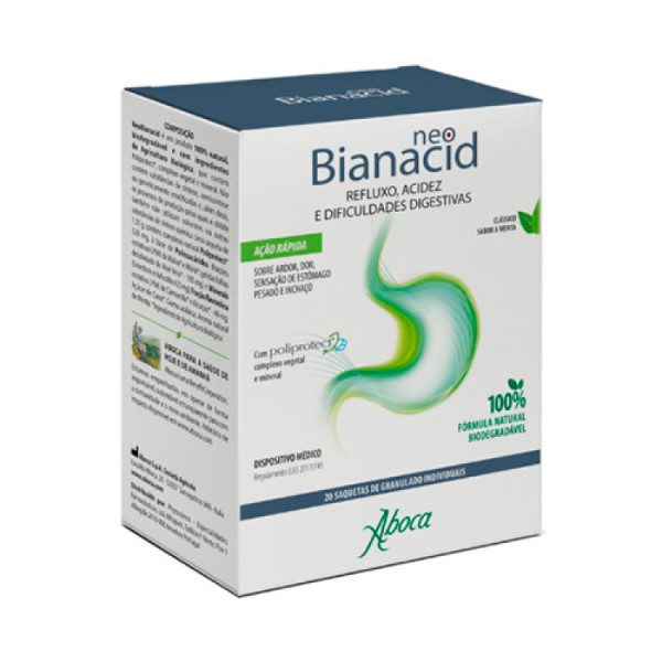 Neobianacid Saquetas Granulado Limão 1,55g x 20 Saquetas Neobianacid Saquetas Granulado Limão 1,55g x 20 Saquetas