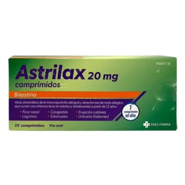 Astrilax  20 mg (x20 comprimidos)