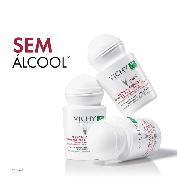 Vichy Deo Roll-on Antitranspirante 96H 50ml X 2 Desconto 50% na 2ª unidade Vichy Deo Roll-on Antitranspirante 96H 50ml X 2 Desconto 50% na 2ª unidade