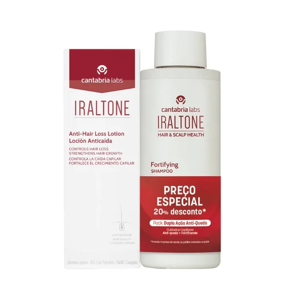Iraltone Locão Antiqueda - 100ml + Champô Fortificante - 200ml (Preço Especial)