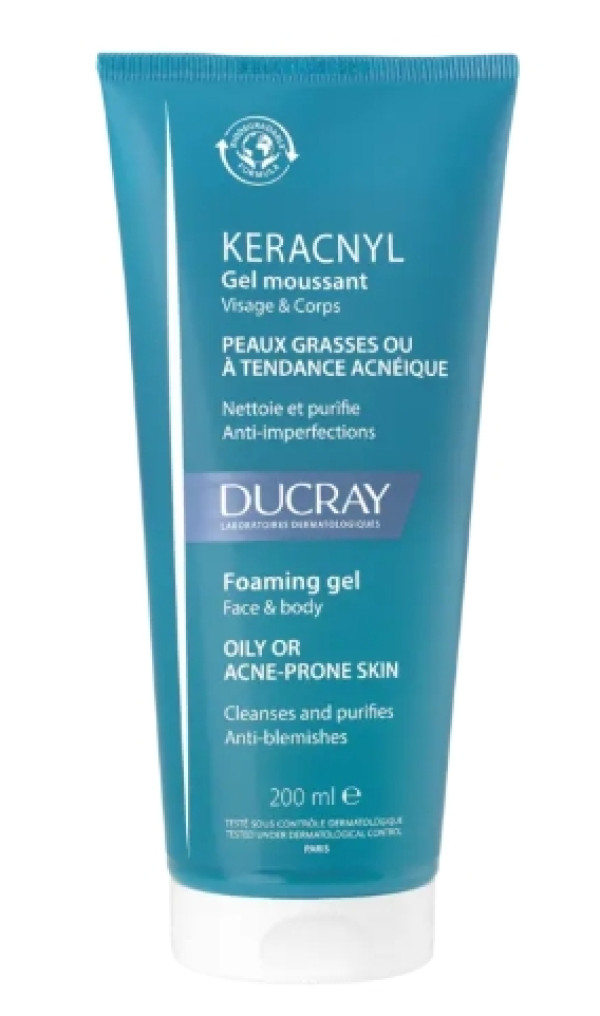 Ducray Keracnyl Gel Limpeza Anti-Imperfeições 200ml