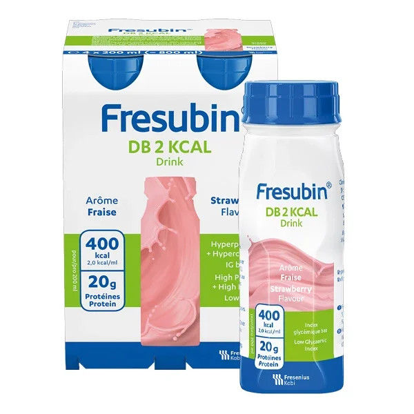 Fresubin DB 2Kcal Drink Morango - 200Ml (x4 unidades)
