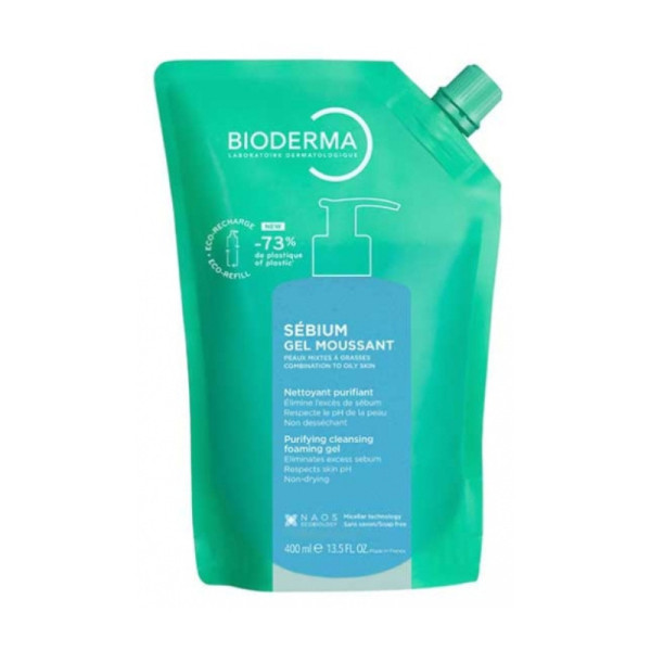 Bioderma Sebium  Gel Moussant Ecorefill 400Ml