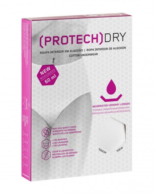 Protechdry Woman Cueca Alta Incontinência XXL Preto Protechdry Woman Cueca Alta Incontinência XXL Preto