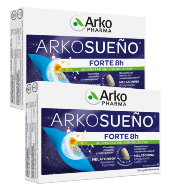 Arkosono Melatonina - 1,95mg (x30 comprimidos) x2 - pack promo Arkosono Melatonina - 1,95mg (x30 comprimidos) x2 - pack promo