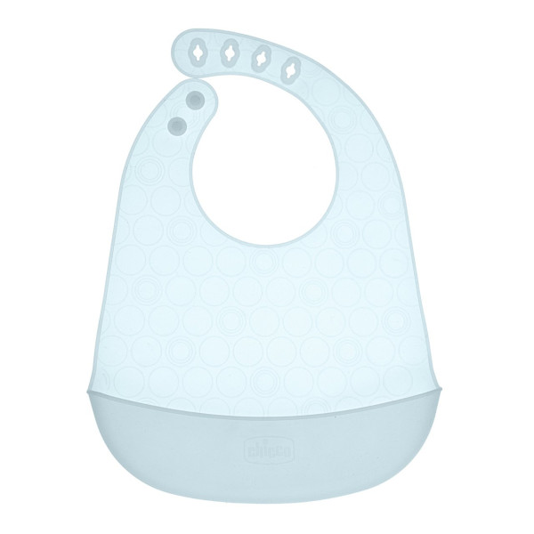 Chicco 10219260000 Babete Silicone Azul 6M+