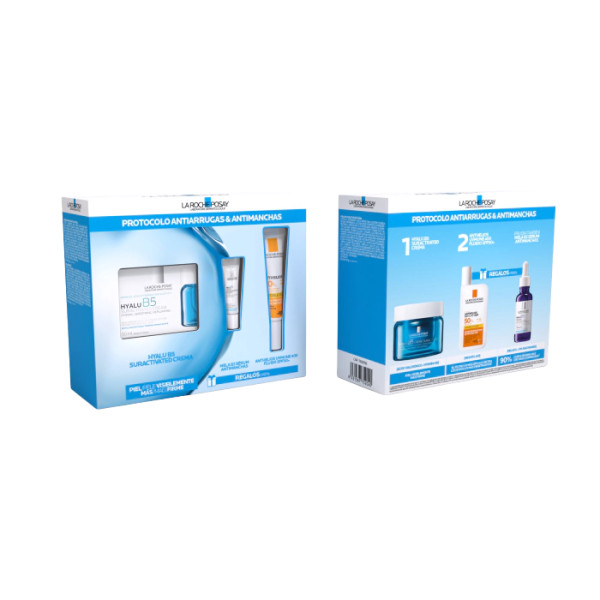 La Roche-Posay Hyalu B5 Suractivated Creme - 50mL+ Anthelios Uvmune SPF50+ - 15ml + Mela B3 sérum - 3ml La Roche-Posay Hyalu B5 Suractivated Creme - 50mL+ Anthelios Uvmune SPF50+ - 15ml + Mela B3 sérum - 3ml