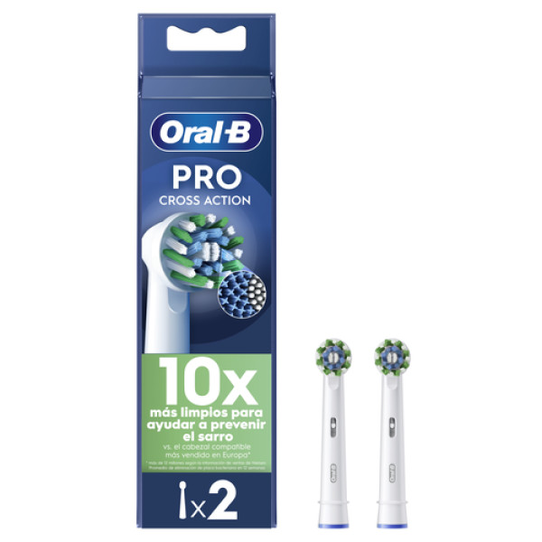 Oral B Cross Action Recarga Escova Elétrica (X2 Unidades)