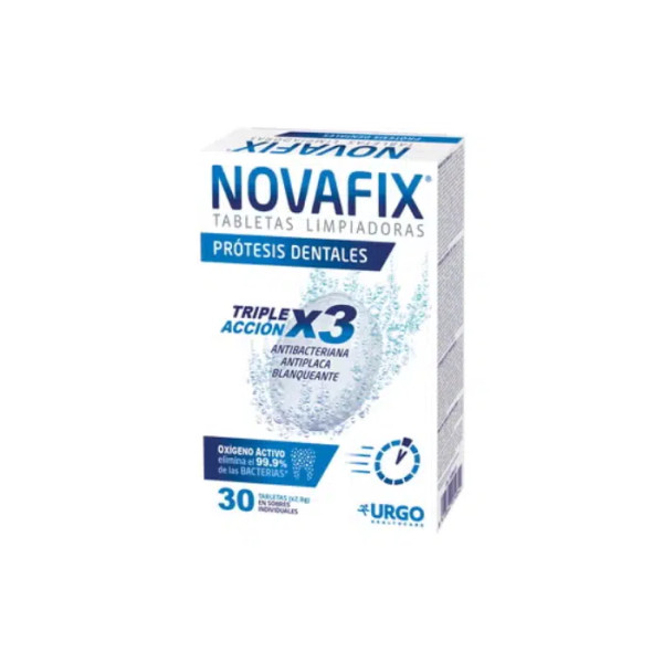 Novafix Limpeza 3 em 1 Pastilhas Proteção Dentária (x30 pastilhas efervescentes)