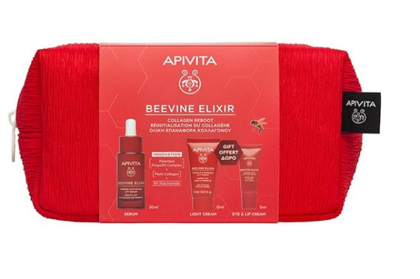 Apivita Beevine Elixir Sérum - 30ml + Creme ligeiro - 15ml  + Contorno olhos - 5ml
