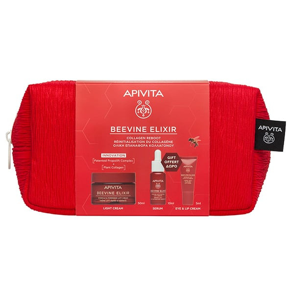 Apivita Beevine Elixir Creme Ligeiro - 50ml + Sérum Beevine Elixir - 10ml + Contorno de olhos Apivita Beevine Elixir Creme Ligeiro - 50ml + Sérum Beevine Elixir - 10ml + Contorno de olhos