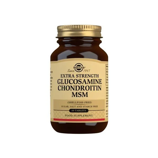 Solgar Glucosamina Condroitina MSM Extra Concentrado 60 Comprimidos