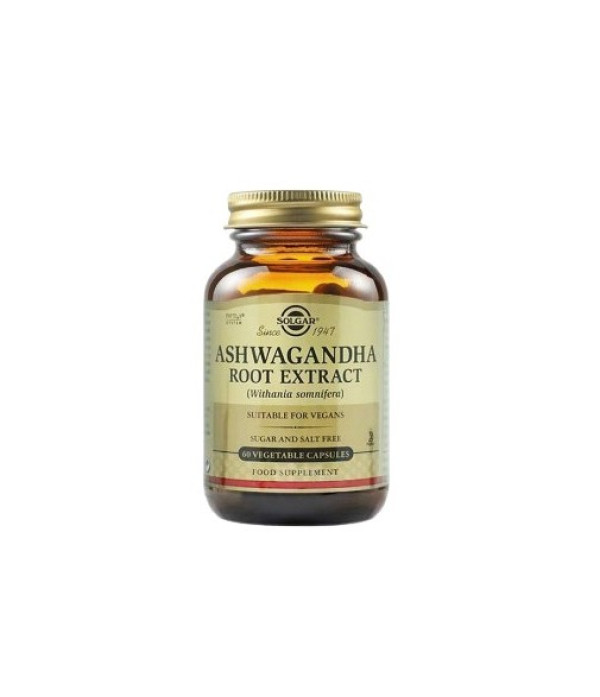 Solgar Ashwagandha Root Extract 60 Cápsulas Vegetais