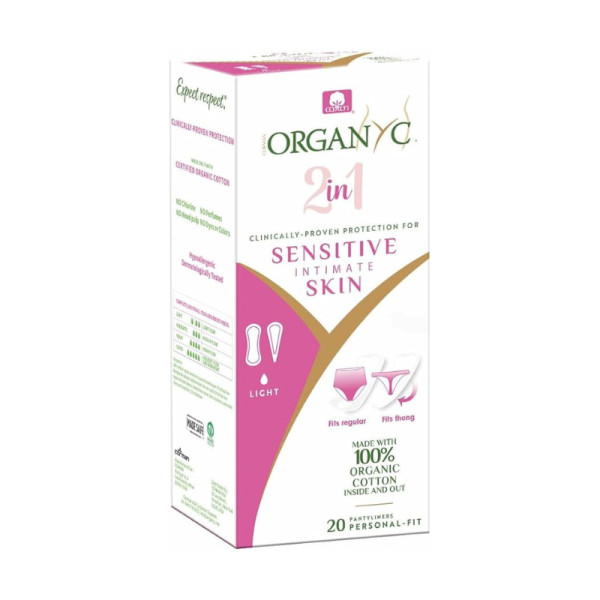 Organyc Penso Protetor Slips Tanga 2 em 1 (x20 unidades) Organyc Penso Protetor Slips Tanga 2 em 1 (x20 unidades)