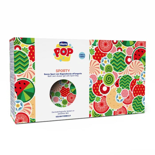 Chicco Gel Banho Melancia - 300ml + Saco desporto Chicco Gel Banho Melancia - 300ml + Saco desporto