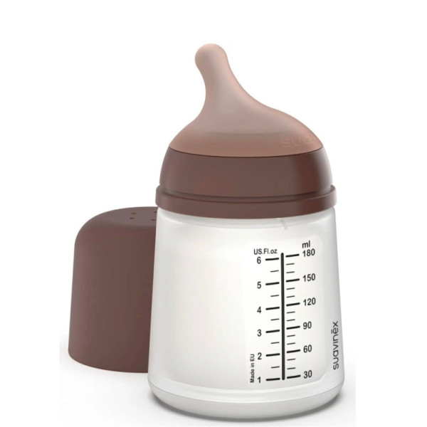 Suavinex Zero Biberão Tetina Silicone AntiCólica - 120ml -Deep