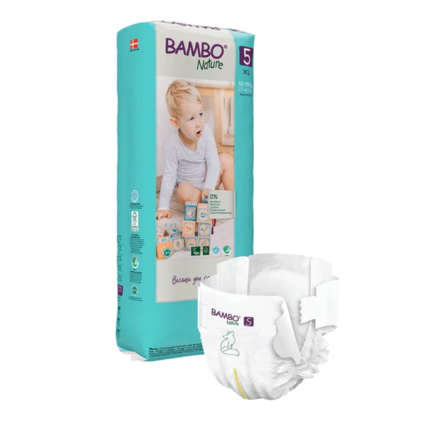 Bambo Nature Fralda _Tam. 5_ XL_ 12-18Kg (44 unidades) Bambo Nature Fralda _Tam. 5_ XL_ 12-18Kg (44 unidades)