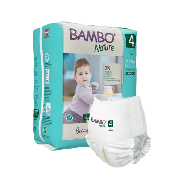 Bambo Nature Fralda Cueca _ Tam.4-L_7-14Kg (20  unidades)