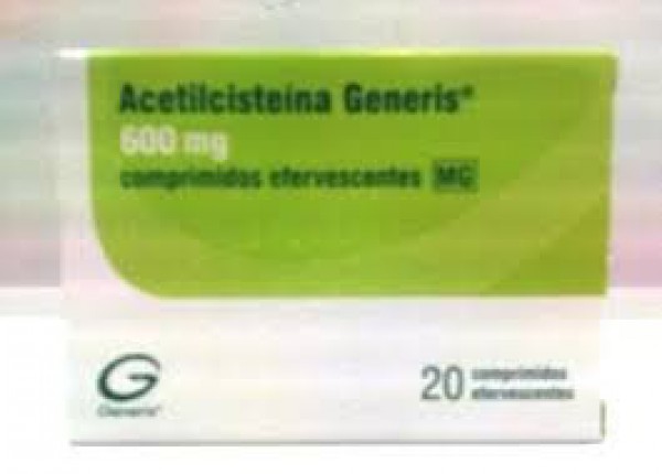 Acetilcisteína Generis MG, 600 mg (x20 comprimidos efervescentes)