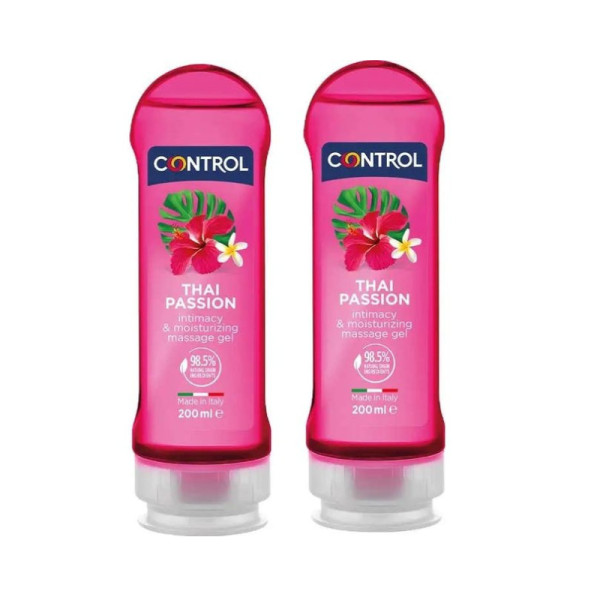 Control 2 em 1 Gel de Massagem Thai 200mL x 2 unidades (50% desconto da 2ª unidade)