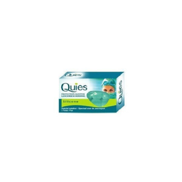 Quies Tampão Otorrino Silicone Natação (x6 unidades)