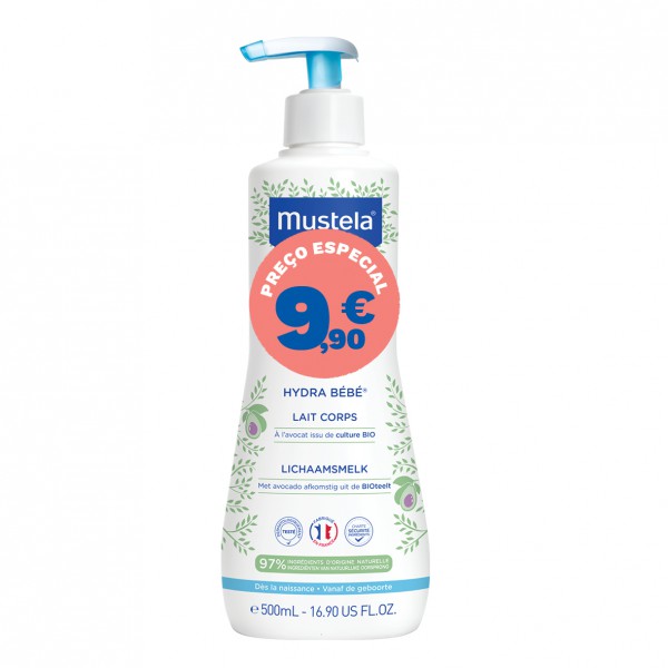 Mustela Bebé Hidratante Corporal - 500ml (Promoção)