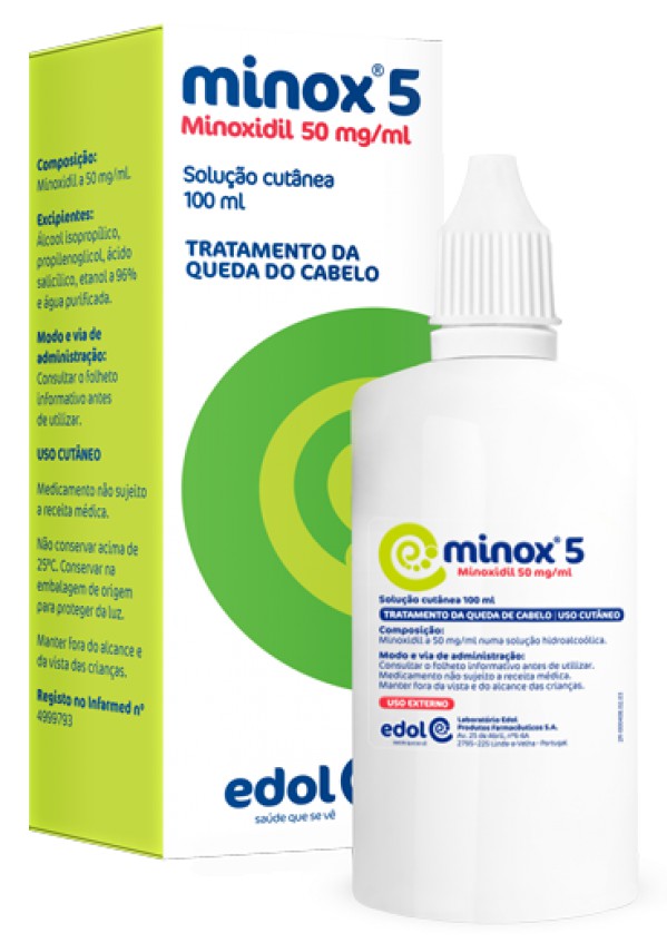 Minox 5, 50 mg/ml solução cutânea