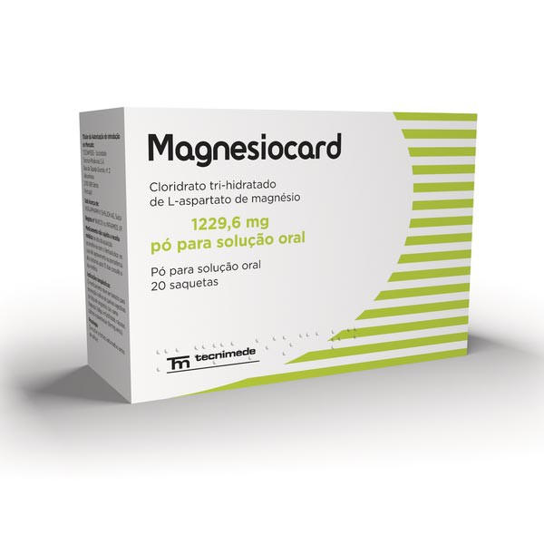 Magnesiocard 1229,6 mg pó  (x20 saquetas)